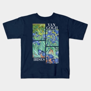 Van Gogh Irises Stylised Kids T-Shirt